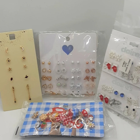 NWT 44 pair assorted kids earrings